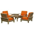 thumbnail image 1 of Teak Brianna Bahama 6-Pieces Deep Seating Armchair Set, 1 of 3