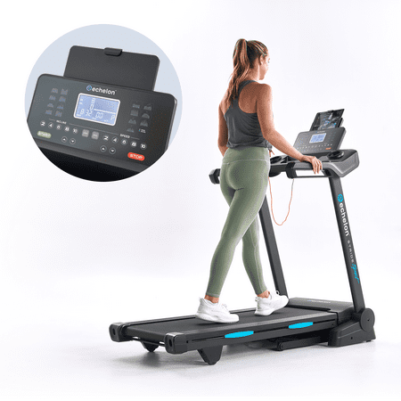 Echelon - Stride 30 Sport Smart Foldable Exercise Treadmill with Cushioned Deck - Black