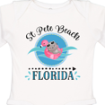 thumbnail image 4 of Inktastic St Pete Beach Florida Vacation Gift Girls Long Sleeve Baby Bodysuit, 4 of 5