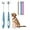 Blue, variant on 2 Pcs 3-Sided Dog Toothbrush, Puppy Toothbrushes, Ultra Soft Nano Bristles, Suitable for Teeth with Sensitive Gums, Pet Dental Care Oral Hygiene, for Small and Medium Dogs