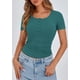 thumbnail image 3 of Remera PRETTYGARDEN Ajustada de Punto Acanalado con Cuello Henley y Botones M, 3 of 7