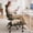 Olive Green, variant on Pinmoco Cross Legged Office Chair with Arms & Headrest, Ergonomic Criss Cross Chair, Height Adjustable Swivel Desk Chair for Home Office, Olive Green