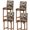 Beige, Sand, Tangerine, Black, variant on Gnomes Halloween Bar Stool Covers - Stretch Dining Chair Covers Set of 4, Horror Pumpkins Black Birds Trees Bar Chair Cover Removable Counter Stool Pub Chairs Slipcovers Protectors for Kitchen/Cafe