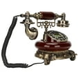 thumbnail image 3 of Retro Telephone, Antique Multiple Usage Retro Corded Phone Clear Classic  For  Decor, 3 of 8