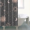 thumbnail image 5 of Gothic Shower Curtain Set - Dark Celestial Moon & Star Print, Mystical Cosmic Bath Decor, Waterproof Polyester 72"x84", Goth Aesthetic Gift, 5 of 5