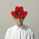 thumbnail image 4 of Sombrero de vaquero occidental Sunnimix ligero rojo para hombres y mujeres, 4 of 8