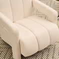thumbnail image 4 of DRKAT Mid Century Accent Chair Set of 2, Comfy Living Room Chairs, Modern Upholstered Sofa Chair, Boucle Armchair, Lounge Reading Chair for Living Room, Bedroom (Ivory), 4 of 7