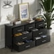 thumbnail image 3 of Dresser for Bedroom, Industrial Wood Storage Organizer with Sturdy Steel Frame, Wood Dressers & Chests of Drawers, Dressing Desk My Lux Decor Round, 3 of 9