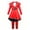 Red, variant on URSOFINE Blue Ombre Zip-Up Jacket – Silky Soft Long Sleeve Dress-Up Costume Top with Starry Print – Perfect for Halloween Parties, Plays & Everyday Wear (Sizes 100-160)