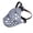 Gray, variant on LAZIOEGR Dog Muzzle for Short Snout Dogs Breathable Holes Prevent Biting Chewing Anti-Eating Soft Rubber Muzzle Adjustable Fit Outdoor Walking Training Essential Security Gear - Black M (7.87 inches)
