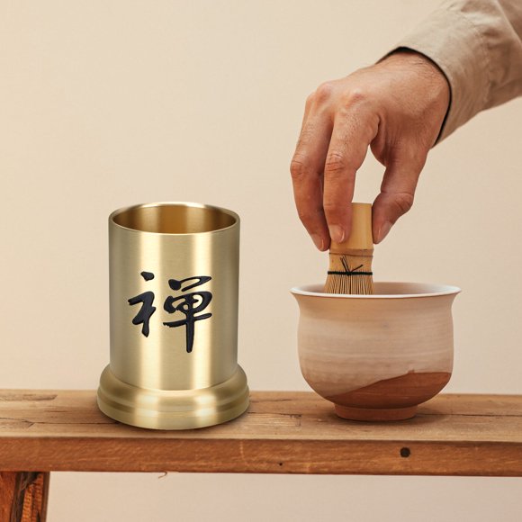 TEHAUX 1Ud Botella De Incensario Para Ceremonia Del Té En Cobre Dorado Con Duradero Y