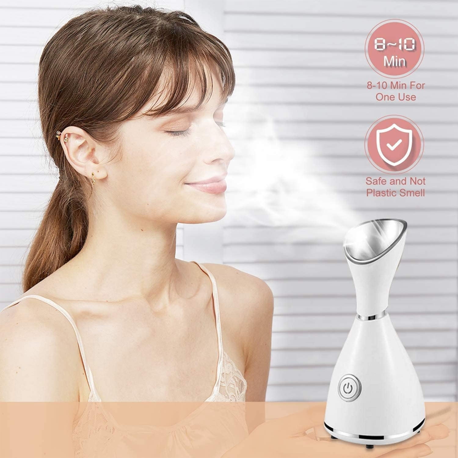 SIISLL Portable Nano Ionic Facial Steamer with Free Blackhead Remover Kit
