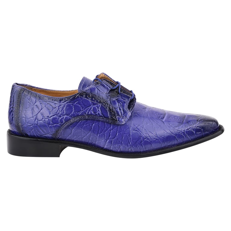 LIBERTYZENO Mens Genuine Leather Hornback Print Dress Shoes  display picture 3