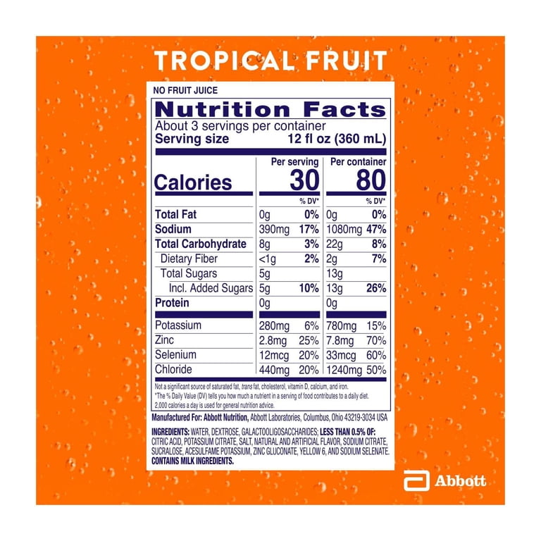 Pedialyte AdvancedCare Electrolyte Solution, Tropical Fruit, 1L, 4 Pack photo 6