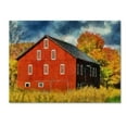 thumbnail image 2 of Trademark Fine Art "Red Barn In Autumn" Canvas Art by Lois Bryan, 2 of 4