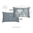 thumbnail image 4 of VHC Brands Sawyer Mill Blue Farmhouse Throw Pillow with Insert for Living Room Sofa Couch Rustic Bedroom Decor - Barn 14x22, 4 of 5
