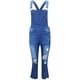 thumbnail image 3 of Txlixc Tirantes de denim, botones comunes, correas de hombro, jeans rasgados Txlixc moderno, simple, 3 of 8