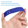 thumbnail image 3 of Uxcell 10 Set Snapback Strap Cover, Double Row 14 Holes Plastic Adjustable Hat Snap Buckle Replacement (Dark Blue), 3 of 7