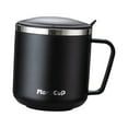 thumbnail image 3 of Tazas De Café De Acero Inoxidable 5x304, Taza Para Beber Sellada, Taza De Agua De 400ml Para El Hogar, Color Negro, 3 of 8