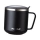 thumbnail image 2 of Tazas de café de acero inoxidable 304 con aislamiento térmico de doble capa Negro, 2 of 9