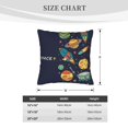 thumbnail image 4 of Bingfone Space Linen Throw Pillow Covers Cushion Case Pocket Button Vintage Farmhouse Pillowcase for Sofa Couch Bed 16"x16", 4 of 9
