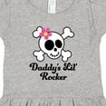 thumbnail image 4 of Inktastic Daddy's Little Rocker Skull Girls Toddler Dress, 4 of 5
