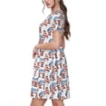 thumbnail image 2 of Vsdgher Ne pour Femmes Été 2025 Robes Midi Décontractées Légères Manches Courtes Col Rond Robe de Plage, 2 of 6