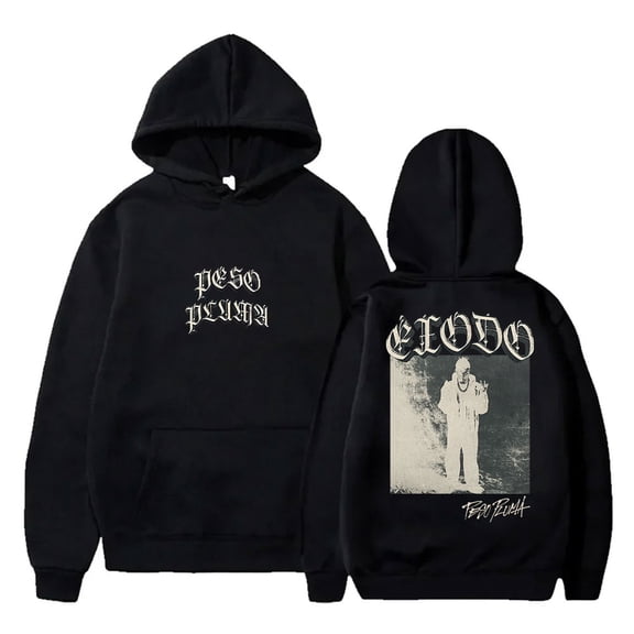 Peso Pluma Exodo Cover Hoodies Rapper 2024 Tour Merch Unisex Fashion HipHop Streetwear Sweatshirts