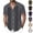 Army Green, variant on CHUMUD Mens Vintage Short Sleeve Button Down Collared Shirts Summer Casual Vacation Shirts
