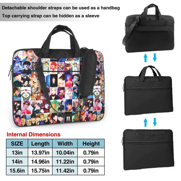 BTS K Pop Travel/Laptop Bag Kpop BTS Laptop Bag Laptop Case Computer Notebook Briefcase  main image 2