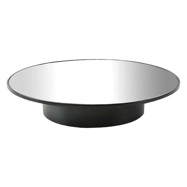 jinwen Electric Rotating Display Turntable USB Jewelry Black Seat Mirror