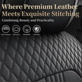 thumbnail image 5 of Car Seat Covers Full Set Custom Fit for Ford Bronco Sport 2021-2026 - Premium Faux Leather Auto Protectors with Waterproof, Breathable, Anti-Slip Car Seat Protectors (Black,Full Set), 5 of 7