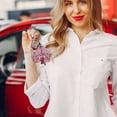 thumbnail image 3 of Jiibva Flower Keychain, Simulation Orchid Lily Keychain Y2k Aesthetic Flower Keyring Bag Purse Charms Handbags Decoration Accessories, 3 of 7