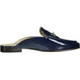thumbnail image 6 of Sam Edelman Linnie Royal Navy Chain Embellished Slip On Almond Toe Flat Mules (Royal Navy, 6.5), 6 of 6