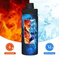 thumbnail image 5 of Yiaed Blue Fire Cool Wolf Print Sports Insulated Kettle Bottle Reusable Stainless Steel Insulated Cup, Outdoor Portable Casual Stainless Steel Insulation Cup, 5 of 7