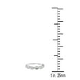 thumbnail image 4 of AoneJewelry 0.10 Carat Diamond Prong Set Swirl Wedding Band In 10K White Solid Gold, 4 of 5