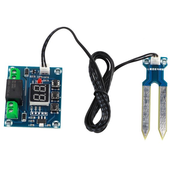 Soil Moisture Control Module, Automatic Superior DC 12V Soil Display Watering Module, For Soil Sensor Irrigation Computer System Garden Sprinkler Controller