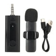 thumbnail image 2 of Lapel Mics,  Lavalier Microphone Professional Low Latency 3.5mm Interface Noise Reduction  for Broadcast for Recording, 2 of 7