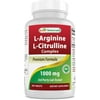 Best Naturals L-Arginine L-Citrulline Complex 1000 mg 250 Tablets