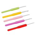 thumbnail image 4 of SPRING Colorful Soft Handle Crochet Hooks Knitting Needles Set Sewing Needles Tool Pink, 4 of 8