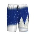 thumbnail image 4 of Wukai Christmas Fir Tree Men’s Short Pajama Pants With Pockets Soft Sleep Pj Shorts for Men-3X-Large, 4 of 6