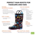 thumbnail image 3 of Oaki Kids Rubber Rain Boots with Easy-On Handles for Boys Girls Toddlers, 3 of 3