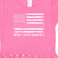 thumbnail image 3 of Inktastic Breast Cancer Awareness Pink Ribbons and Flag Girls Toddler Dress, 3 of 4