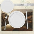 thumbnail image 3 of Ambesonne Nature Place Mats Set of 4, Sunrise Rocks Sky Lake, Standard Size, Multicolor, 3 of 6
