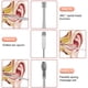 thumbnail image 1 of 10 Uds Recogedores de cera para oídos removedor de cera kits Ndcxsfigh de perforación de acero inoxidable (negro), 1 of 9