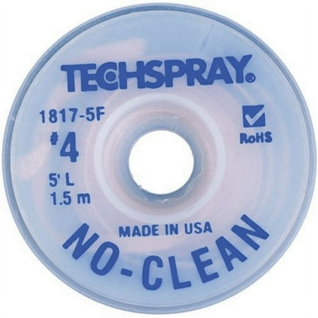 

Techspray 1817-5F No-Clean Desolder Braid Military/NASA Certified