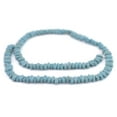 thumbnail image 3 of The Bead Chest Turquoise Blue Football-Shaped Java Glass Beads (4x10mm), 3 of 4