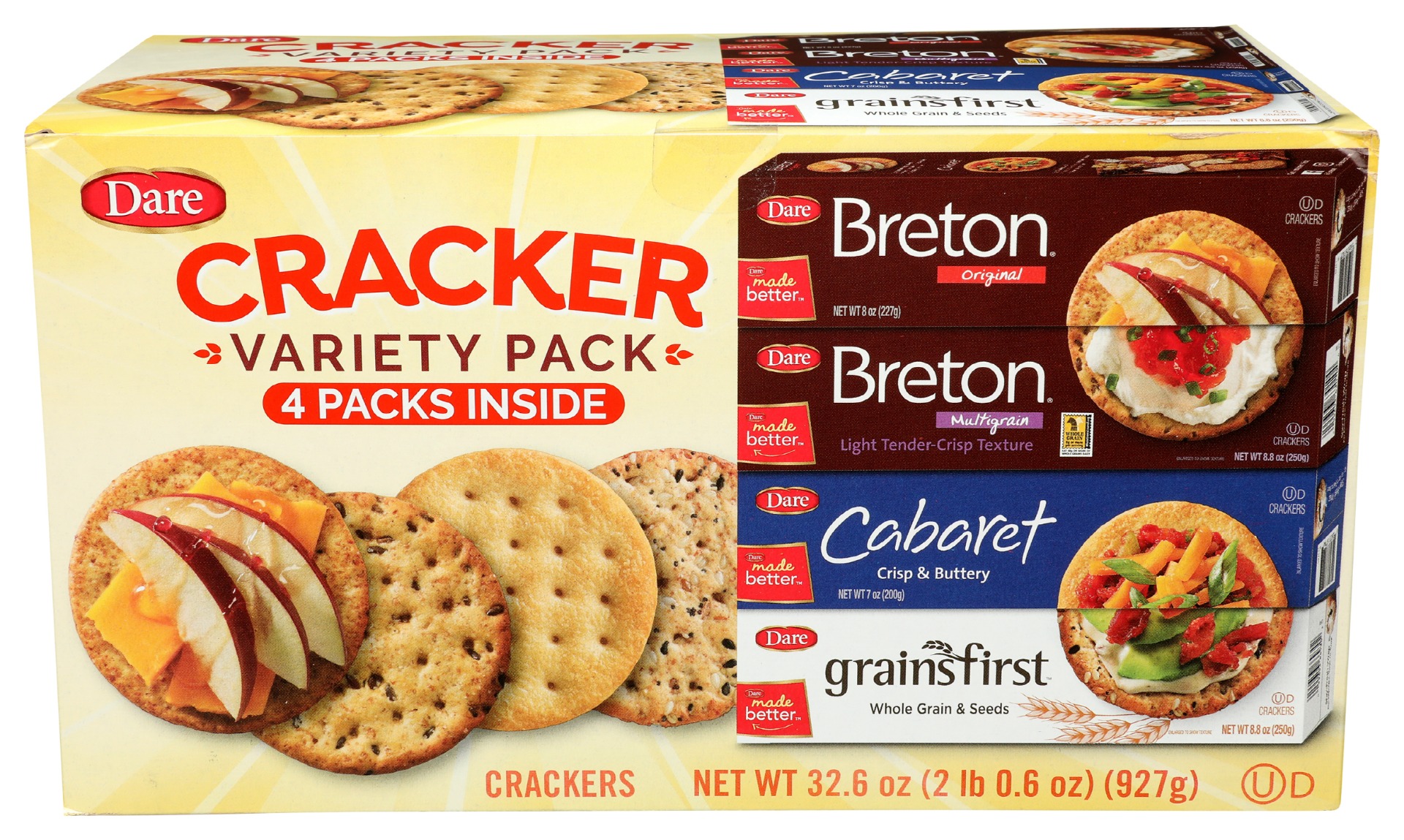 Breton Cracker Variety 4Pack, 32.6 oz, 1 Pack