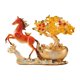 thumbnail image 2 of Figura de caballo, escultura animal, figura de escritorio, resina, estatua Feng Shui para estantería. Rojo, 2 of 9