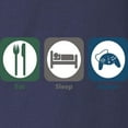 thumbnail image 3 of CafePress - Eat Sleep Gamer Long Sleeve T Shirt - Long Sleeve Dark T-Shirt, 3 of 4